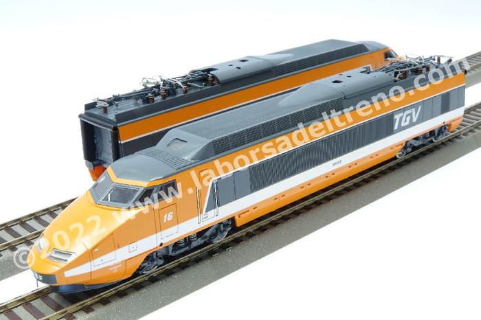 TGV Sud-Est, 4 éléments, livré orange - Jouef HJ2412 - SNCF, Record du Monde