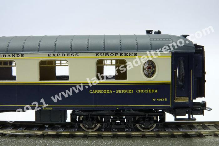 Rivarossi - HR4320 Carrozza servizi crociera della CIWL 'Venice Simplon  Orient Express', livrea blu/crema con tetto grigio, epoca IV/V