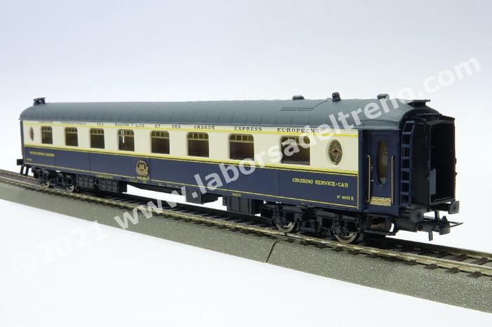 Rivarossi - HR4320 Carrozza servizi crociera della CIWL 'Venice Simplon  Orient Express', livrea blu/crema con tetto grigio, epoca IV/V