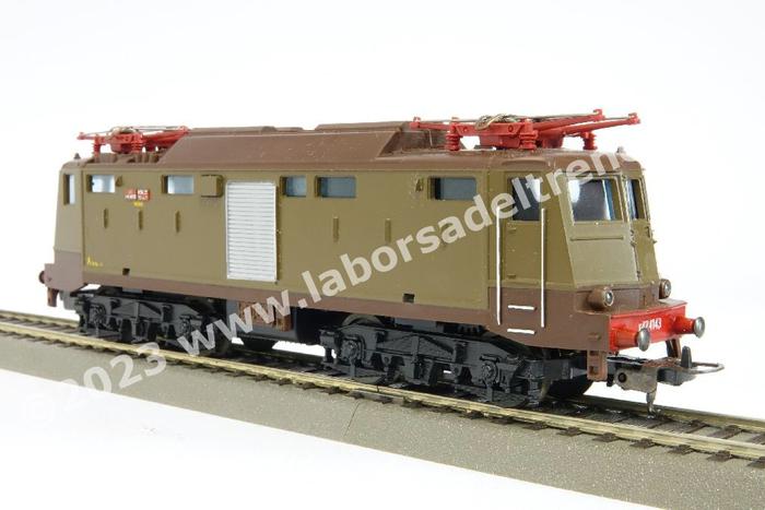 Lima - 208022LG locomotiva elettrica FS E 424 143 FS, livrea castano ...