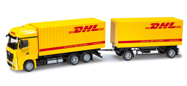 Herpa - 301220 camion con rimorchio MB Actros 11 Bigspace, DHL