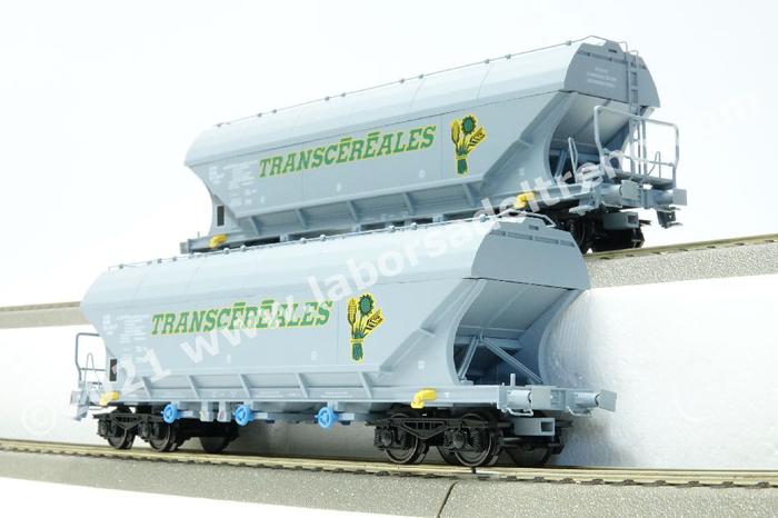 B-models - 45352 Coppia Di Carri Tramoggia SNCB Per Trasporto Cereali ...